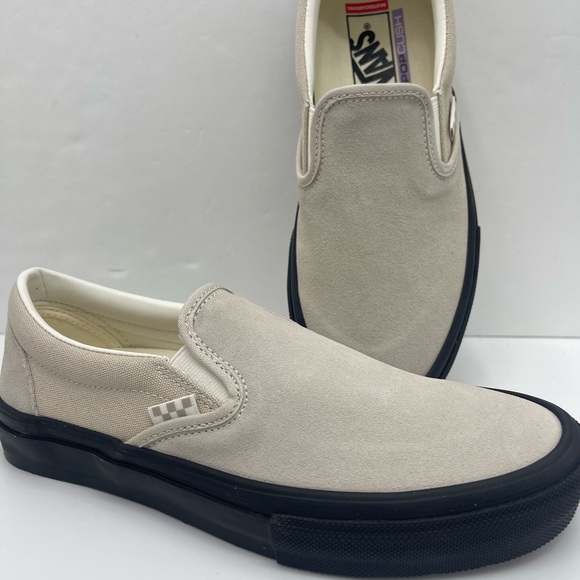 Vans Other - Vans Men's Skate Slip-On
Tan/Black Sneakers 
VN0A2Z31Y59
 Beige Slip-On Sneakers